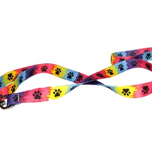 Bark & Wag Tie Dye Paw Leash, sports dog leash, doggy lover, gift, Tie Dye printed dog  leash, boy and girl dog, Christmas gift ideas