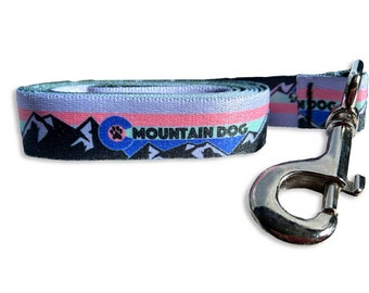 Mountain dog pink leash، dog leash, dog girl accessories, barknwag, pet leash, pet accessories, Christmas gift, doggy lover gift