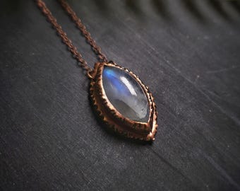 Moonstone Pendant - Handmade Necklace