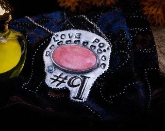Love Potion - Thulite & Moonstone Necklace
