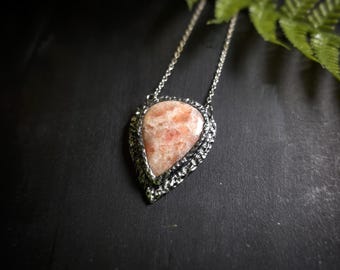 Sunstone Pendant - Handmade Necklace