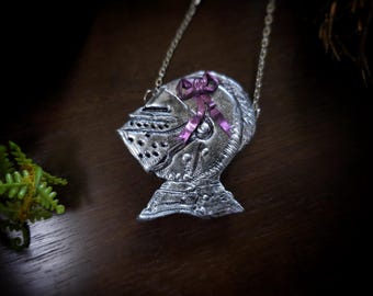 Bowed Up Knight - Dark Star Collection - Handmade Armor Necklace
