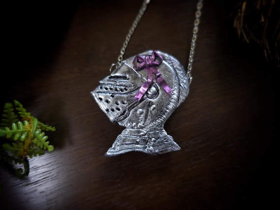 Bowed Up Knight - Dark Star Collection - Handmade Armor Necklace
