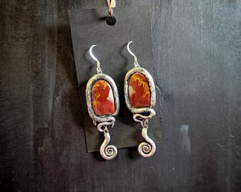 Noreena Jasper Roots Earrings - Handmade Earrings