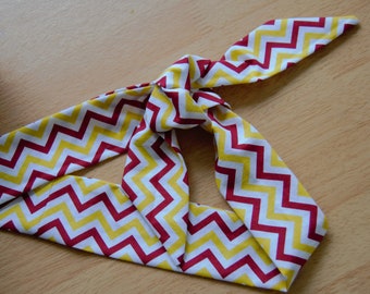 Cotton Chevron Headscarf