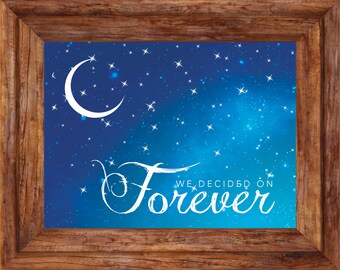 We Decided on Forever Print - Instant 8x10 Download / Family / Children / Adoption