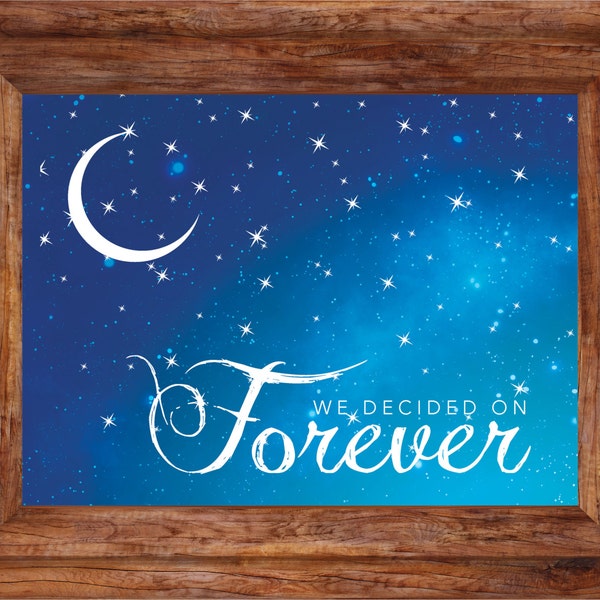 We Decided on Forever Print - Instant 8x10 Download / Family / Children / Adoption