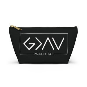 God is Greater Accessory Pouch with Flat Bottom in 2 Sizes image 7