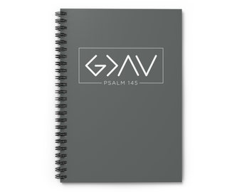 God is Greater Gray / Spiral Notebook / Ruled Line