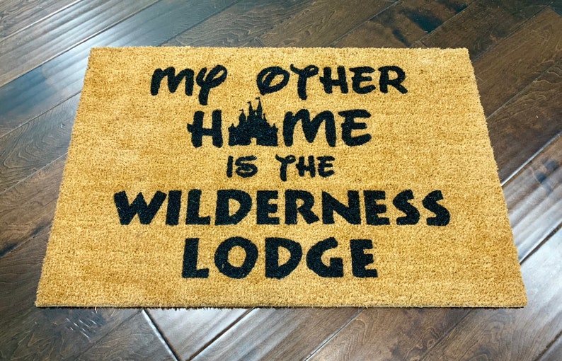Xl Size Disney Wilderness Lodge Door Mat Custom Door Mat Etsy