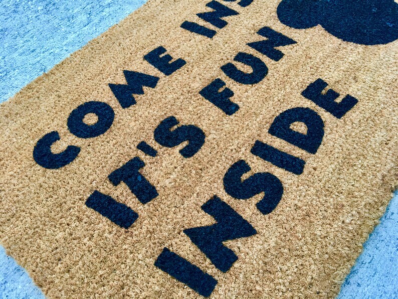 Personalized Disney doormat Mickey Mouse Clubhouse Wedding Etsy