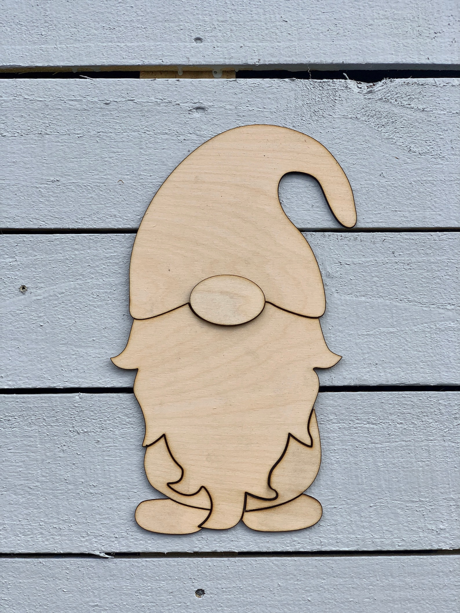Wood BLANK DIY interchangeable gnome cut outs paint it Etsy