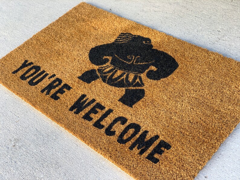 Moana Maui door mat custom door mat You're mat Etsy