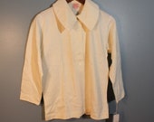 Vintage 1950 39 s Jane Colby Original Dormont Knitwear Co. White Collard Shirt New with Tags Made in the USA
