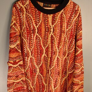 Vintage Yellow and Red Authentic Coogi Australia Sweater RN 74095 Men s 2X Etsy