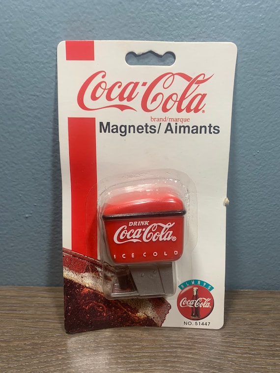 Vintage 1995 Sammlergetränk Eiskalt Coca-Cola Soda Spender Magnet