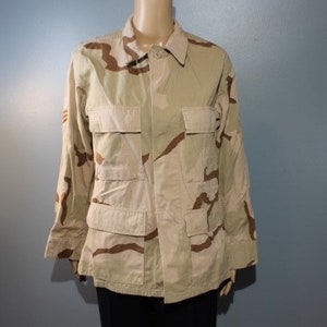 Vintage United States Air Force Light Camouflage Field Jacket Size Small