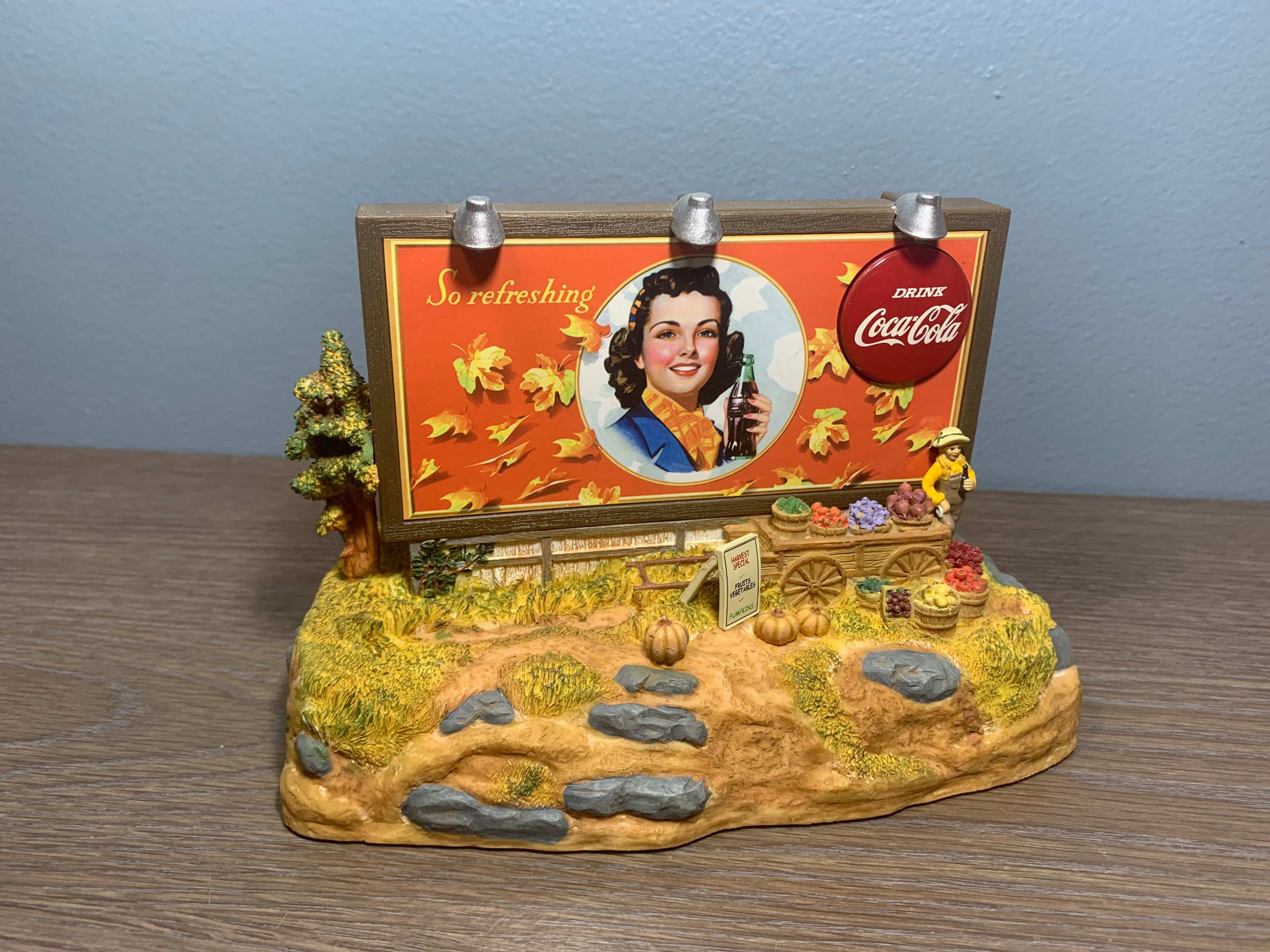 Vintage 1990s Collectible Coca-cola Summer Billboard Musical Bank 
