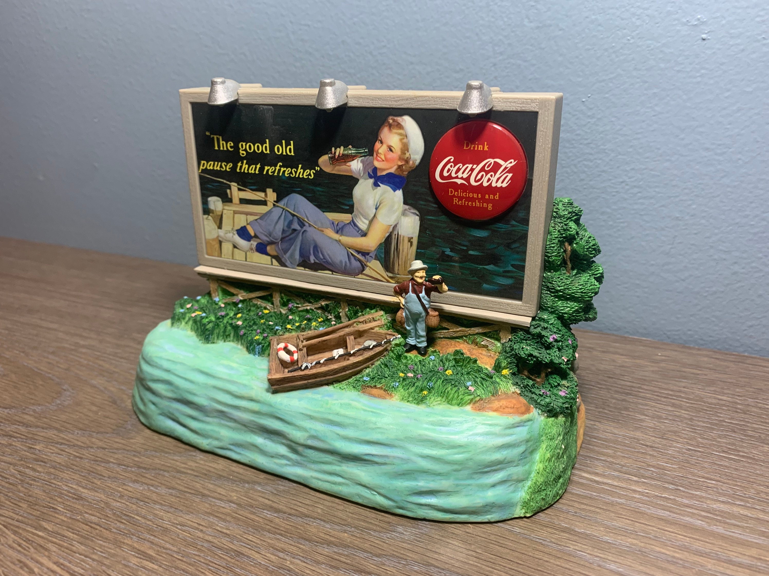 Vintage 1990s Collectible Coca-cola Spring Billboard Musical Bank 