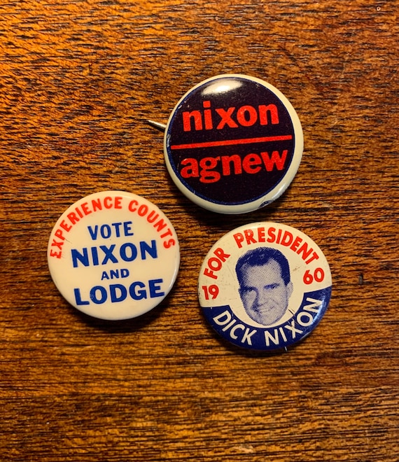 Vintage Set of Three 1960s Richard Nixon Presiden… - image 1