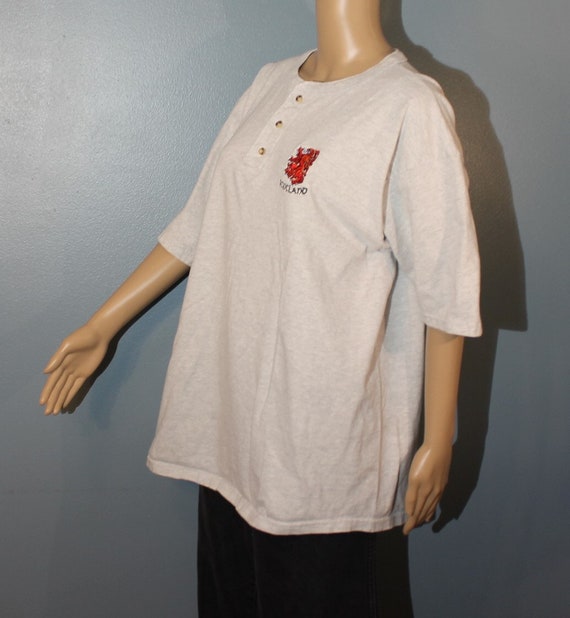 Vintage 1980's-1990's Scotland Red Dragon Cotton … - image 3