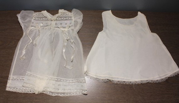 Vintage 1950s Baby Girl Lace Baptism Christening … - image 4