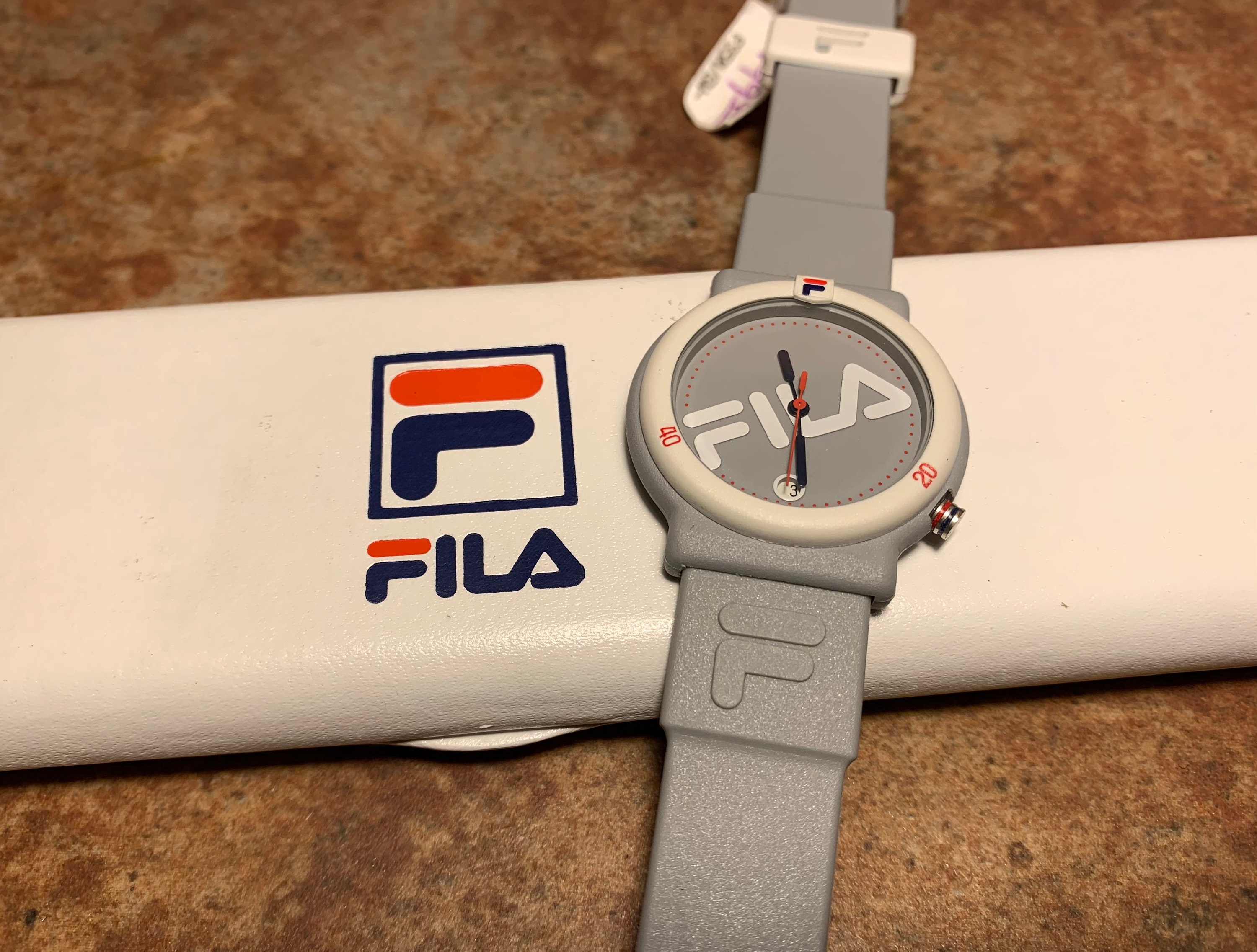 Buy Vintage 1980s 1990s FILA Gray and White Water Resistant Swiss