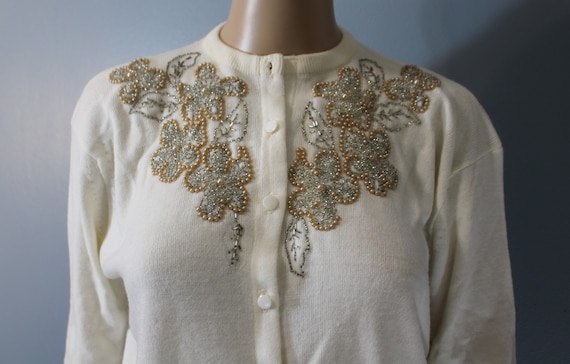 トップス 50s 60s virgin orlon acrylic cardigan Vintage 60s 100% Virgin Orlon Acrylic Zip Cardigan Sweater