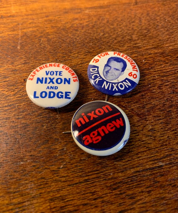 Vintage Set of Three 1960s Richard Nixon Presiden… - image 2