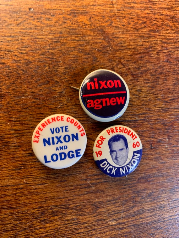 Vintage Set of Three 1960s Richard Nixon Presiden… - image 5