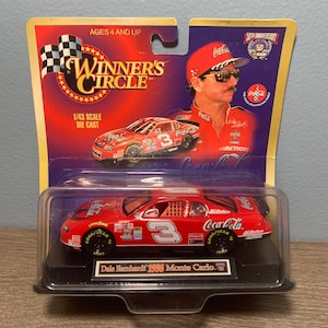 Vintage 1990s Winners Circle Dale Earnhardt 1998 Monte Carlo 1/43 Scale Die Cast Metal 50th Anniversary Model Race Car