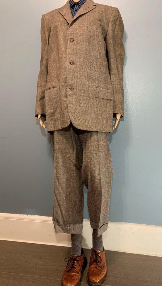 Vintage 1940s-1950s Eagle Clothes Brown Suit Sportscoat and - Etsy Finland