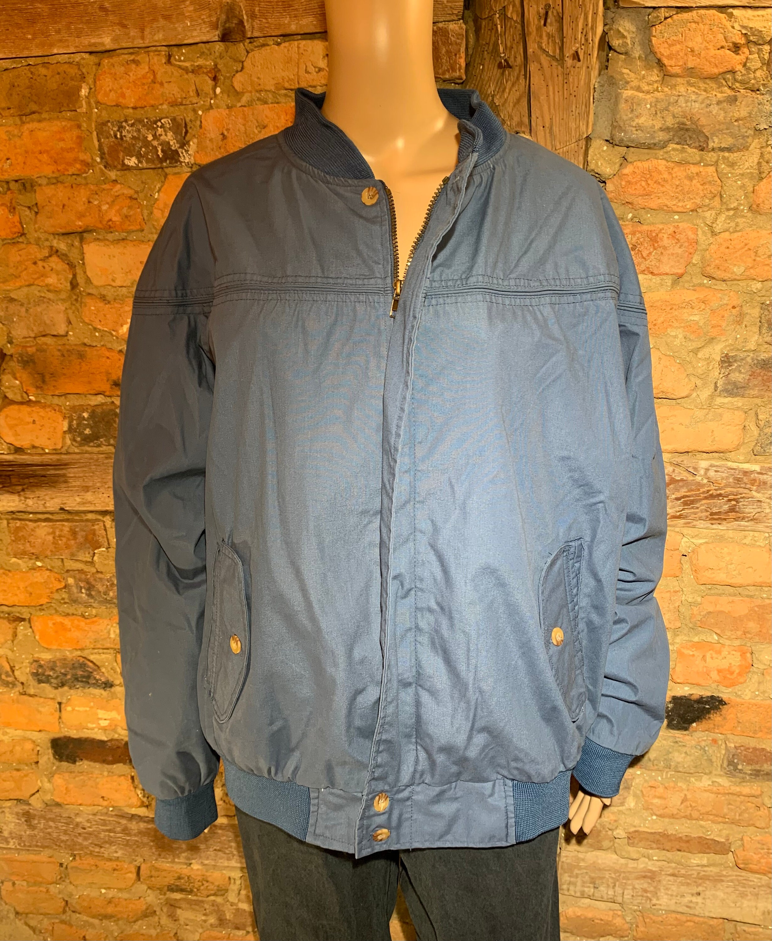 Vintage 1980s Blue Original Windbreaker Jacket Adult Large Vintage 1980s Blue Original Windbreaker Jacket Adult Large