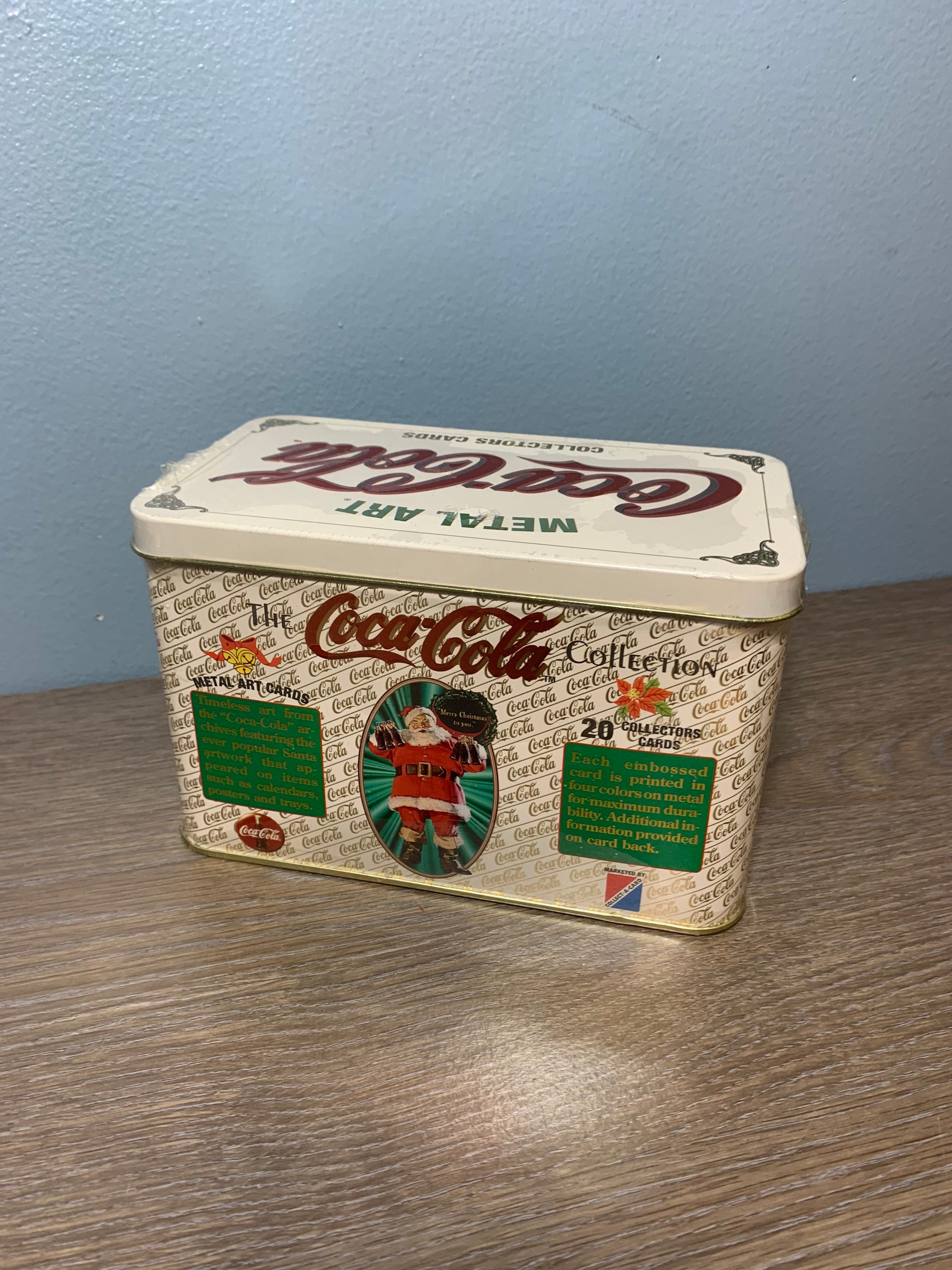 Vintage 1994 Coca-cola Metal Art Collectors Cards Christmas Vintage 1994 Coca-cola Metal Art Collectors Cards Christmas