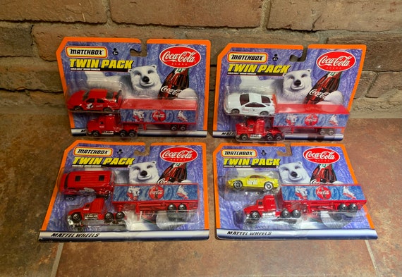 ヴィンテージ 1999 ツインパック マッチボックス コカコーラ カーと