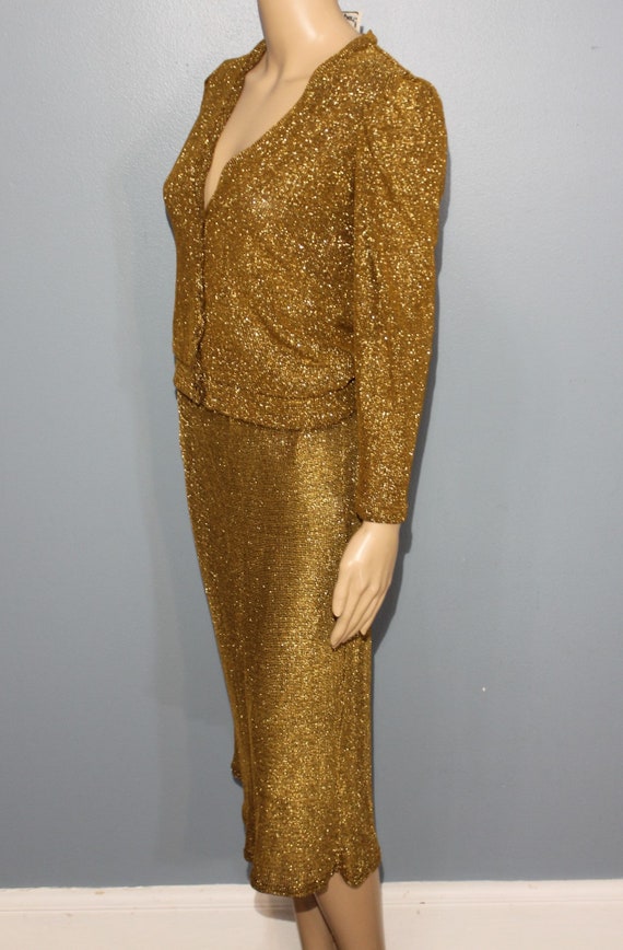 Vintage 1960s-1970s Tracy Sport! Gold Two-Piece S… - image 7