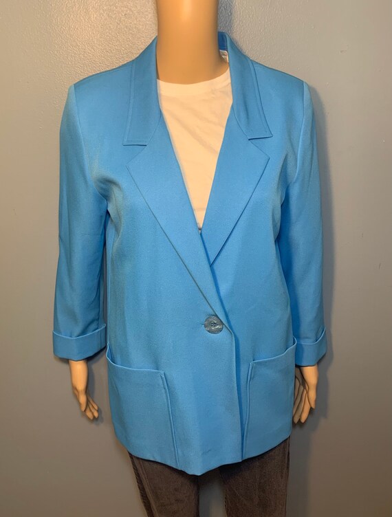 Vintage 1960s Frayne Vibrant Blue Blazer Women's S