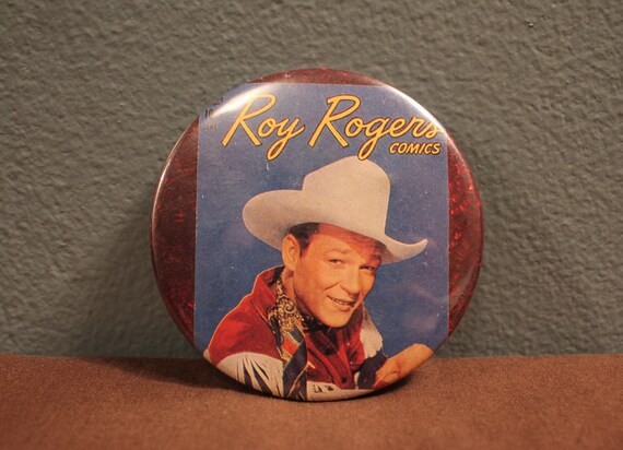 Vintage Roy Rogers Comics Collectors Pin Back Butt