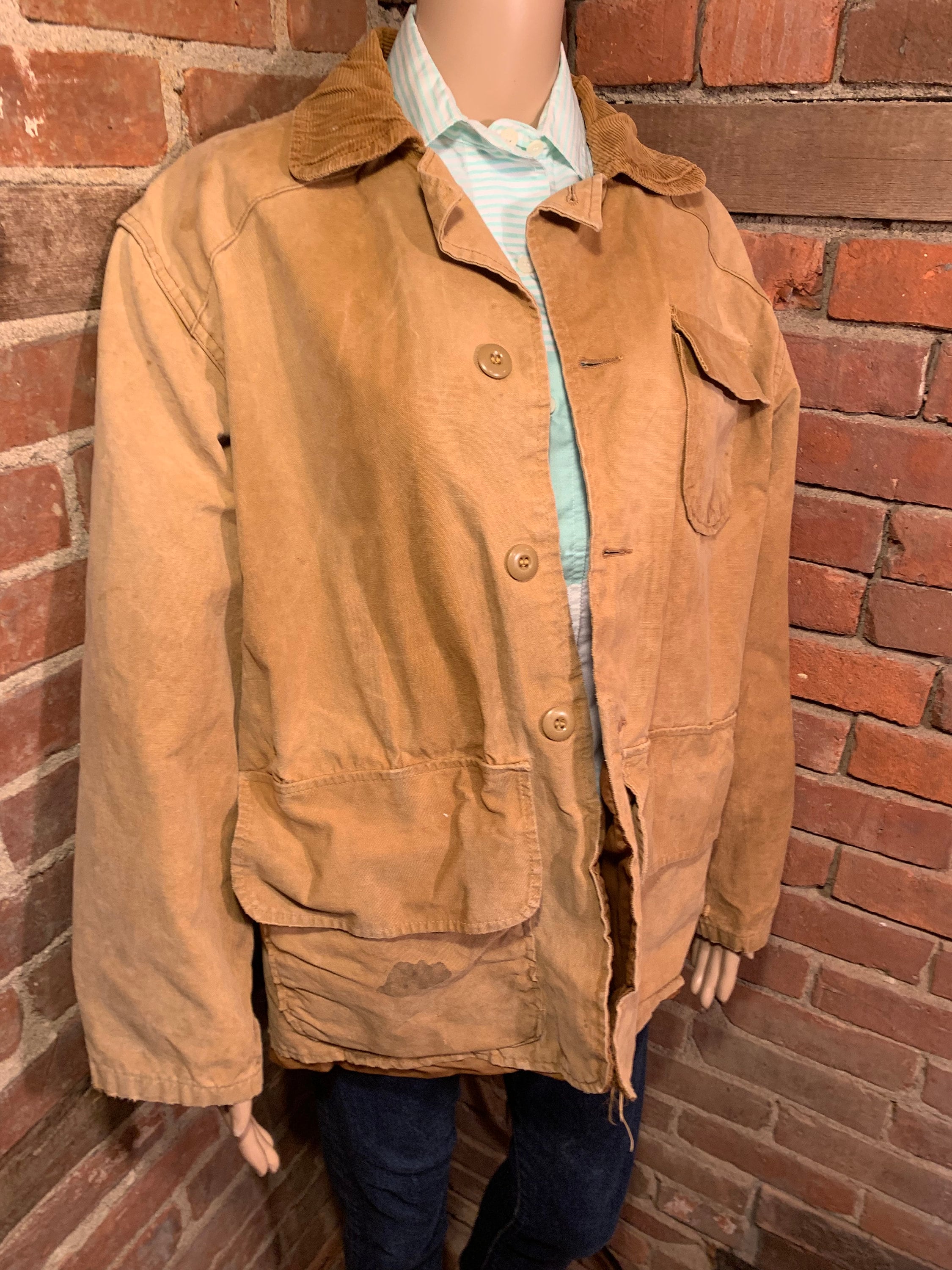 Vintage 1960s Saftbak Hunting Clothes Water Resistant Distressed