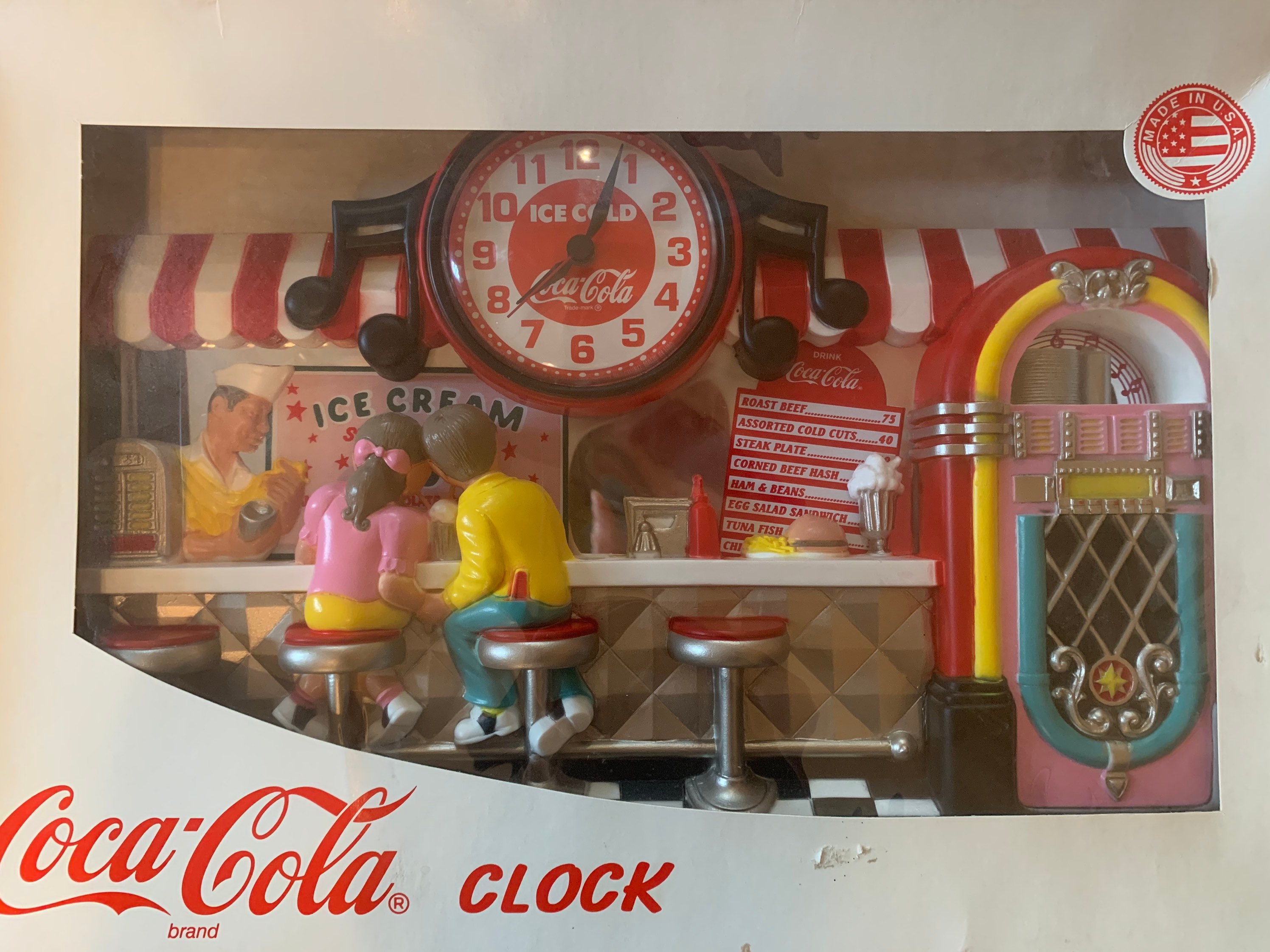 Vintage Collectible Burwood 3D Coca-cola Soda Fountain Ice Cream