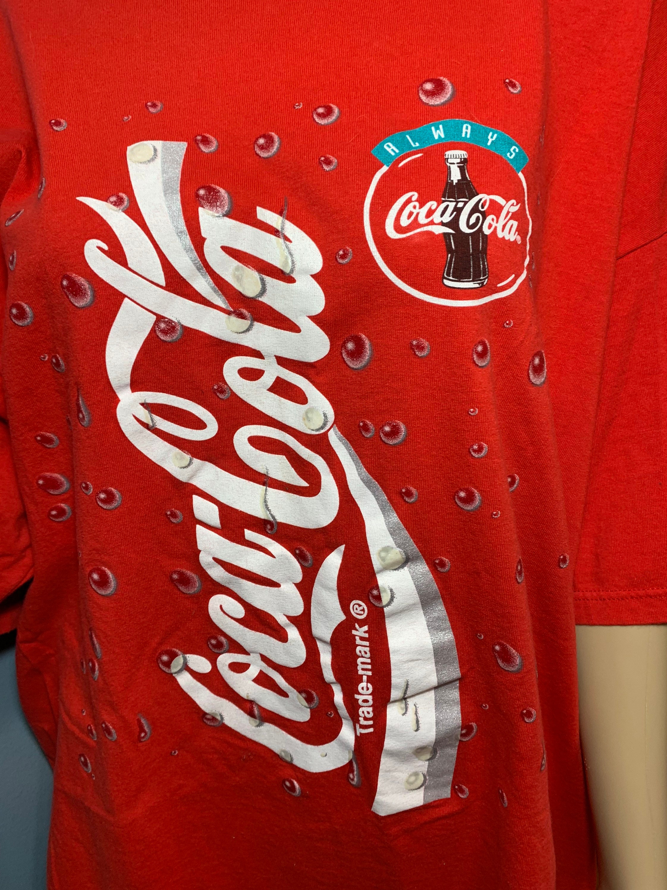 Coca-Cola コカコーラ Tシャツ 90sヴィンテージ 赤 レッド M Coca