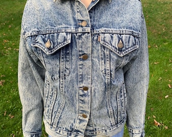 Levi's Made & Crafted Denim Jacket, Puff Sleeve Cropped Trucker