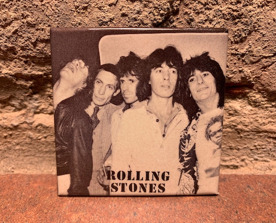 Rare Vintage 1970s-1980s Rolling Stones Black and… - image 1