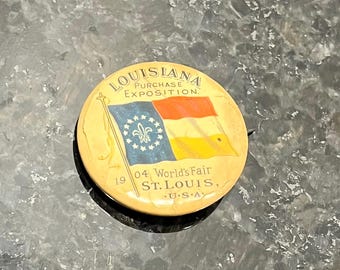 Vintage Louisiana Purchase Exposition World Fair från 1904 Knapp med nål
