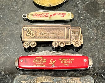Vintage samlarknivar från Coca-Cola, säljs separat