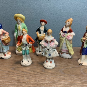 Vintage Occupied Japan Figurines - Lot of 4 Miniature