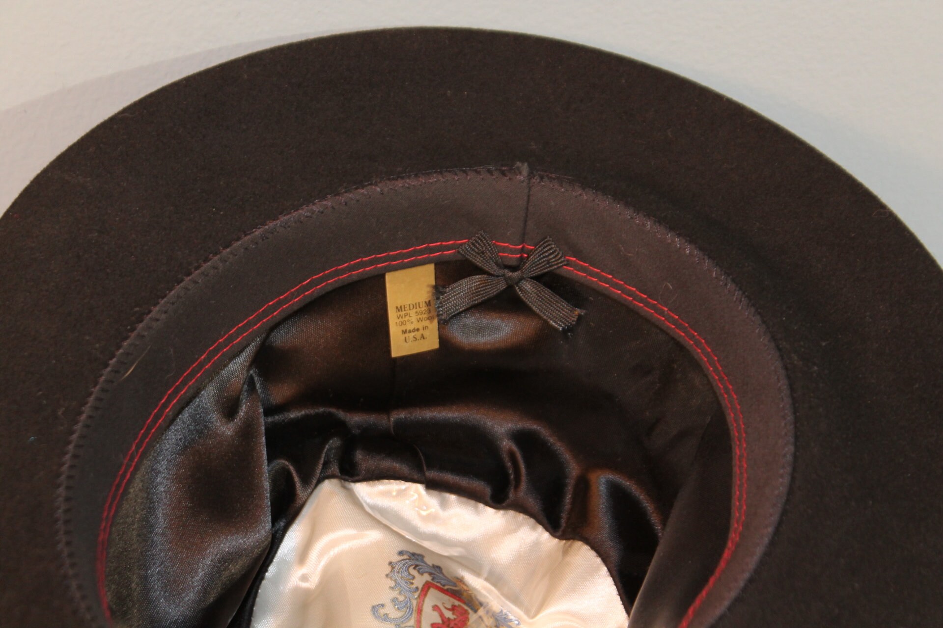 J.R. Ross - Las Vegas hat Vintage 1940s-1950s J.R. Ross Las Vegas Black Wool Swarovski  main image 2