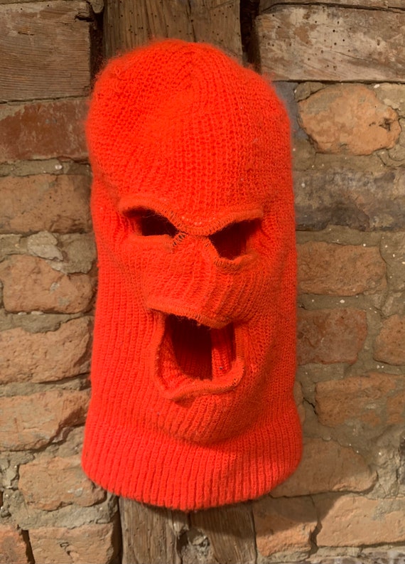 Vintage 1960s-1970s Blaze Orange Thick Knit Winter