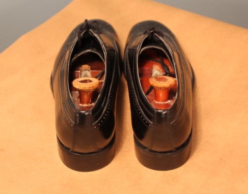 Vintage Dexter Black Leather Wingtip Oxford Shoes Men/'s Size 8.5