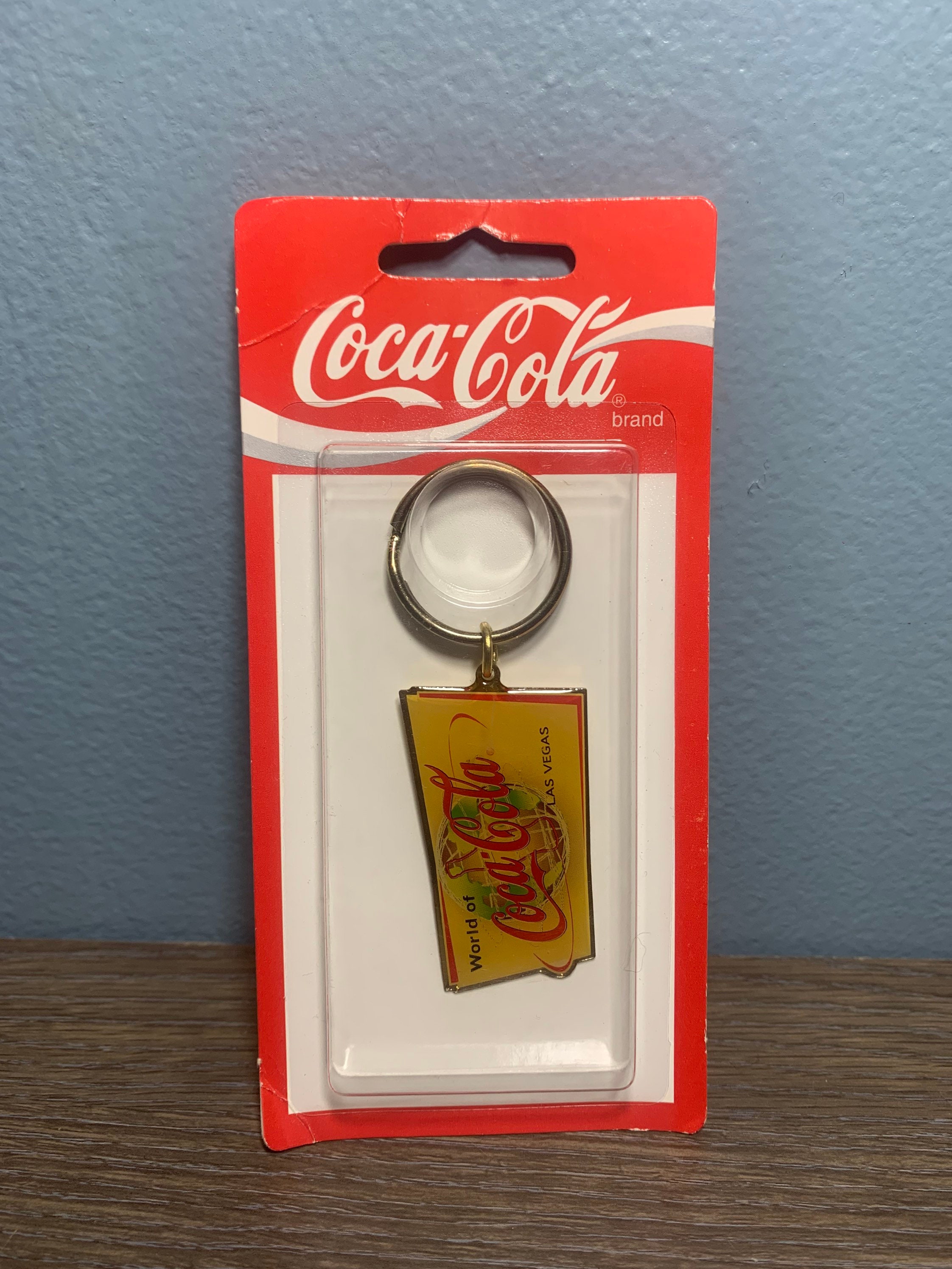 Vintage 1995 World of Coca-cola Las Vegas Collectible Keychain New